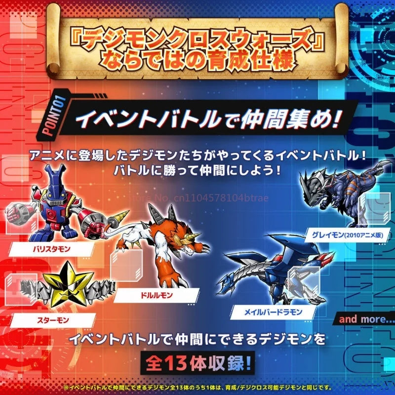 New Original Bandai Digimon Color Digimon Xros Wars 15th Edition PB Digital Monster Digivice Boy's Birthday Gift Surprise Toy