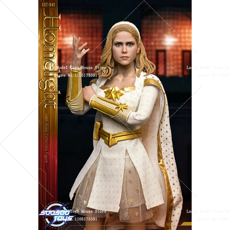 Soosootoys SST041 1/6 Gold Hair Female Action Figure Collection Comic Girl Hero Courtney White Dress Design 12" Soldier Model
