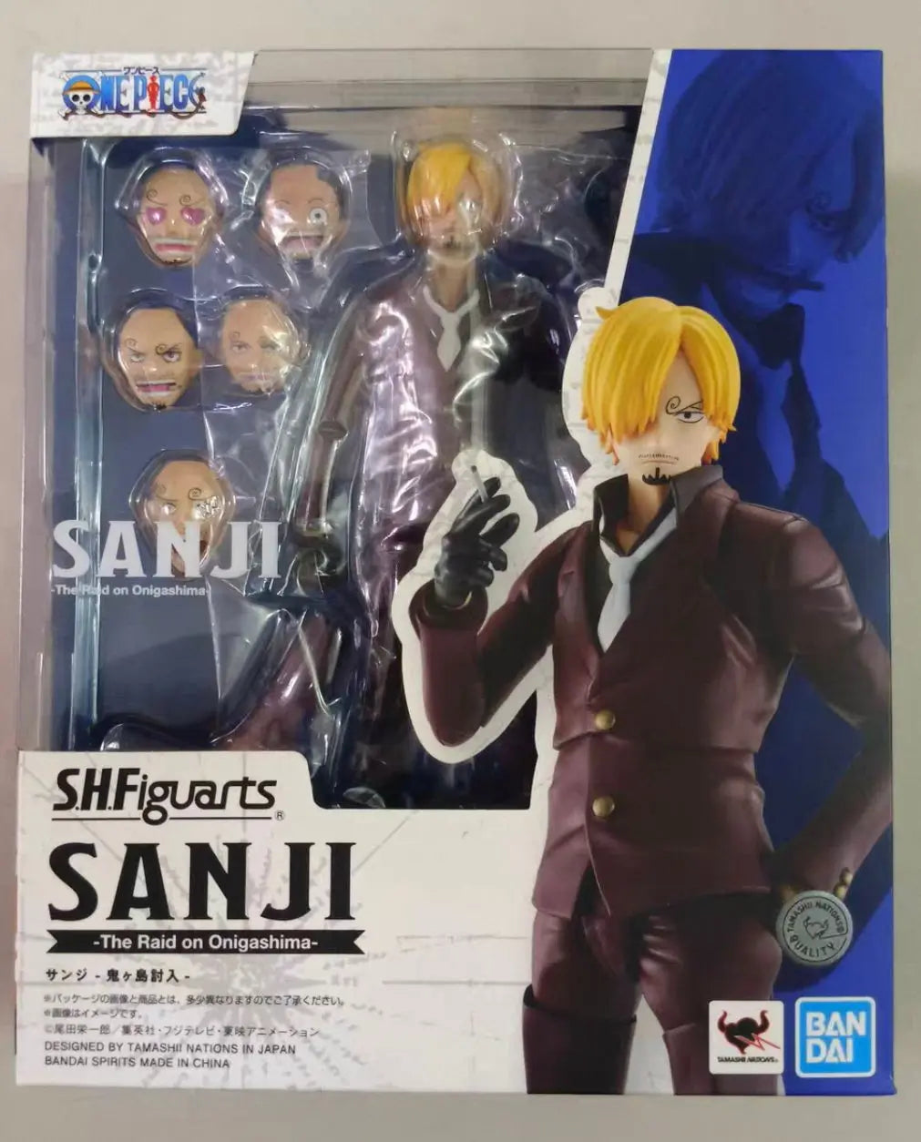 100% Original Bandai SH Figuarts SHF One Piece Sanji The Raid On Onigashima In Stock Anime Action Figure Model Toy Collection