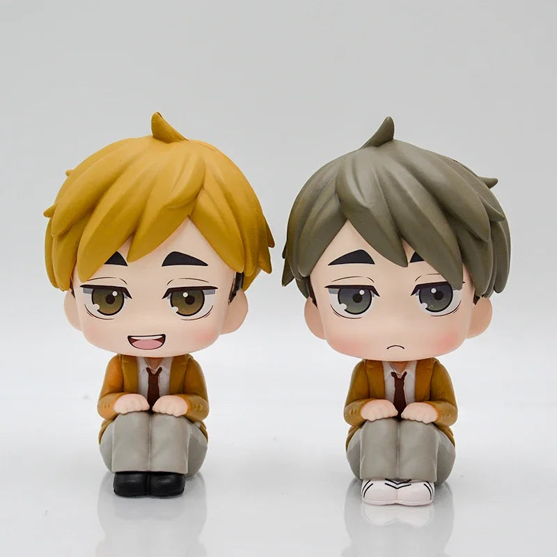 LookUp Haikyuu!! Atsumu Miya Anime Figure Osamu Miya Action Figure Kenma Kozume Figurine Q Version Statue Model Doll Toys Gifts