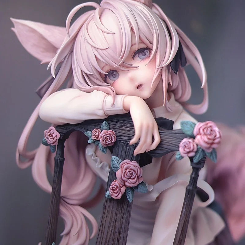 Rabbit Flovah Fertige Sammlerfigur Schöne Mädchenstatue Modell Dekoration Geschenk für Freund oder Freundin