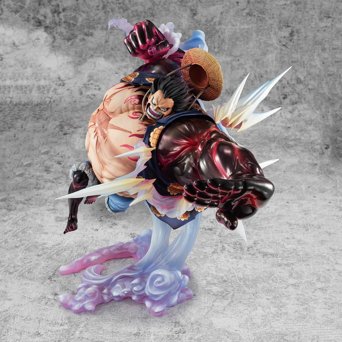 В наличност One Piece Monkey D. Luffy Gear 4 Bouncy Man Megahouse POP SA-MAXIMUM Колекционерски орнаменти Кутия Маркови играчки Подаръци
