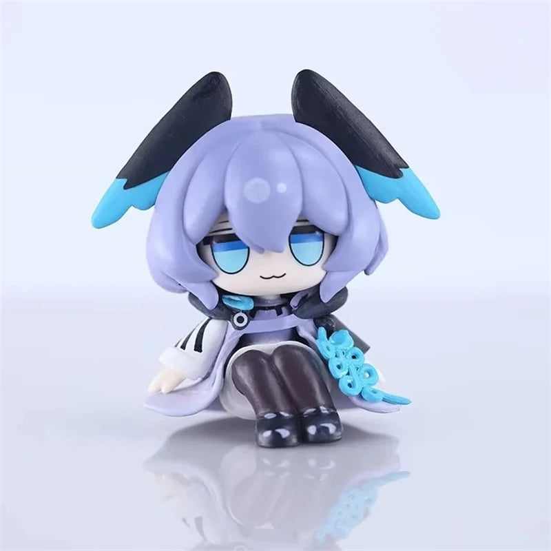 Arknights Chibi Version Super Deformed Sitting Pose PVC Anime Figure Statue Desktop Decoration Gift Collection
