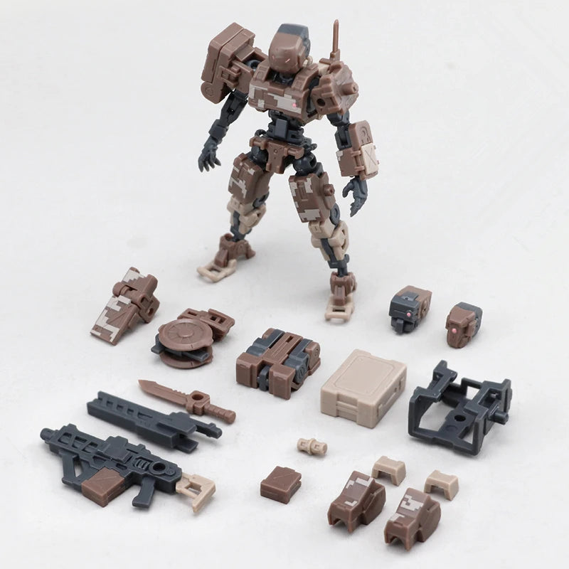 Fiftyseven Number 57 No 57 Armored Puppet Oni Flame With Transparent Armor 1/24 Sale Assembly Model Action Figure Gift