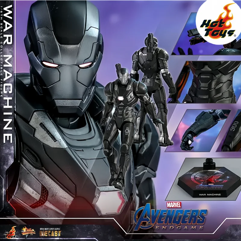 Original Hot Toys War Machine Actin Figures 1/6 The Avengers War Machine Rhodes Figurine Ht MMS530 Alloy Diecast Collection Toys