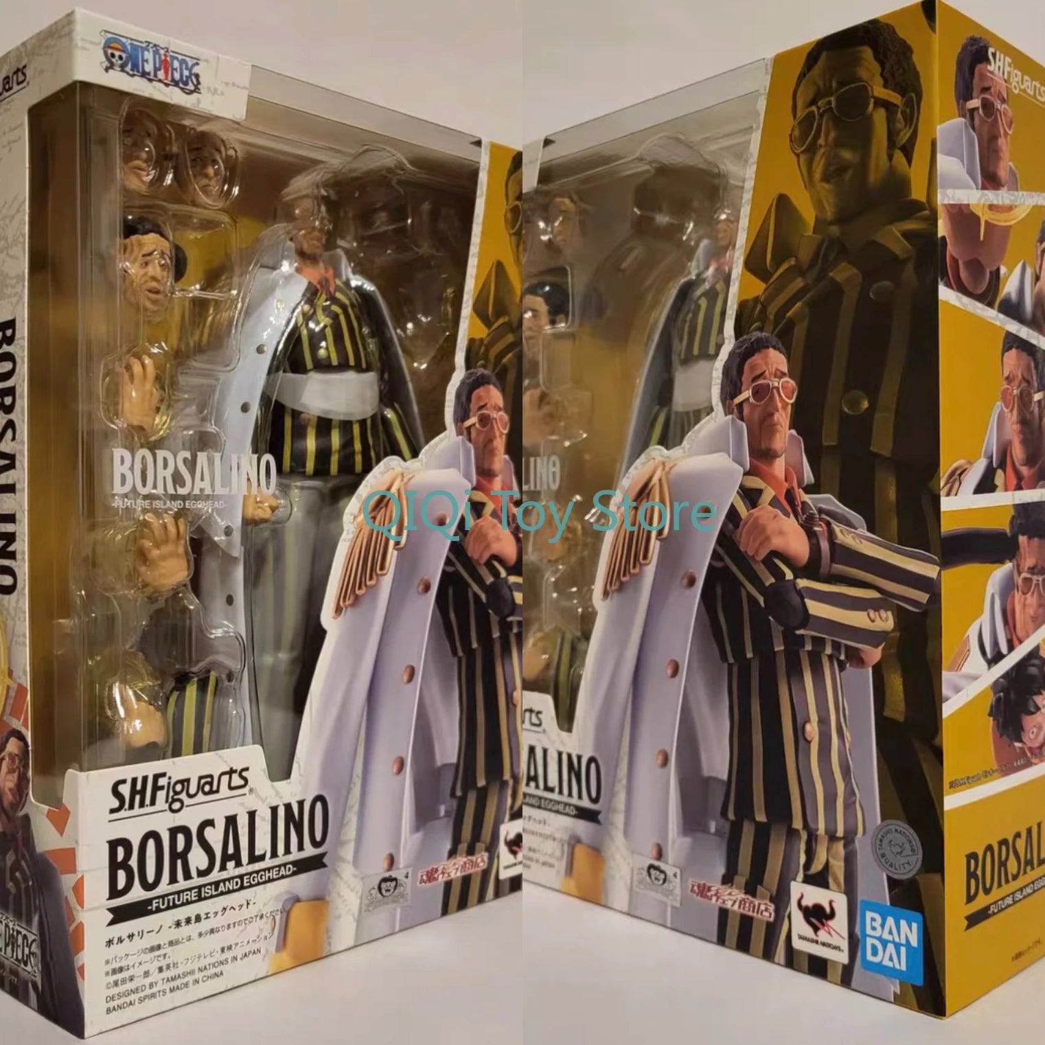 in stock Bandai SHF Admiral Huang Ape Porusalino Egg Head Island Soul Limit Boy's gift model