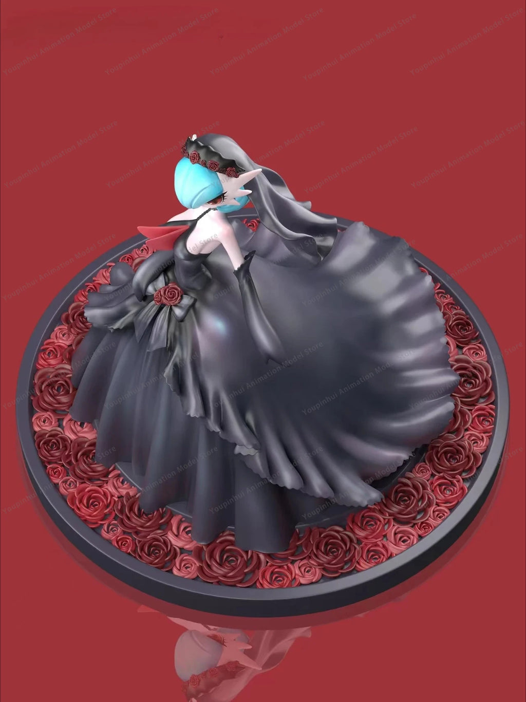 1/20 Black Wedding Dress Shiny Mega Gardevoir Figure Girls Gift Desktop Ornaments Youpinhui