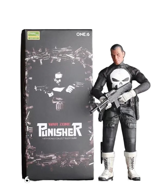 Spot SaleCrazy Toys 1:6 War Zone Punisher Pvc Action Collectible Figure Mol Toy 12inch 30cmIn stock