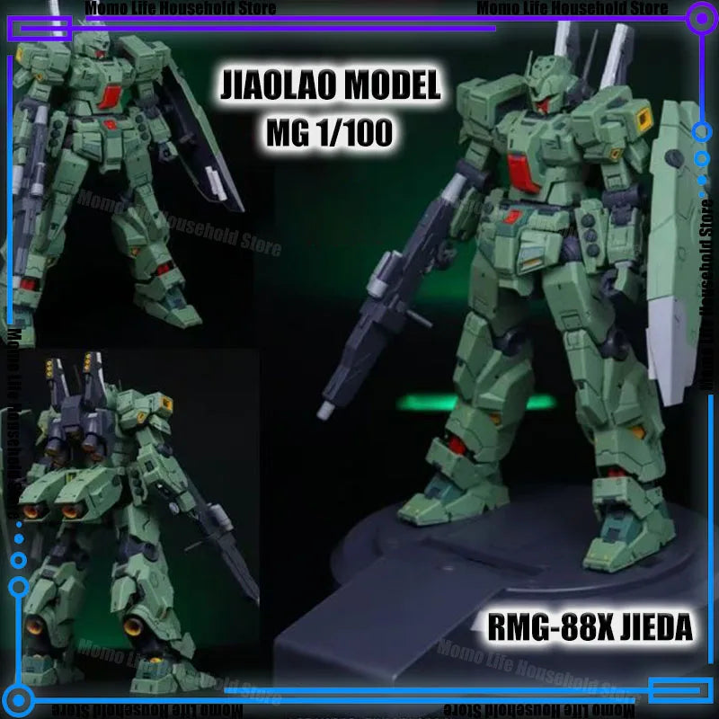 New Plamo-Loving Alien 1/100 Mg Rgm-88x Jeda Assembly Model Kits Plastic Skeleton Anime Action Figure Robot Plastic Model Toys