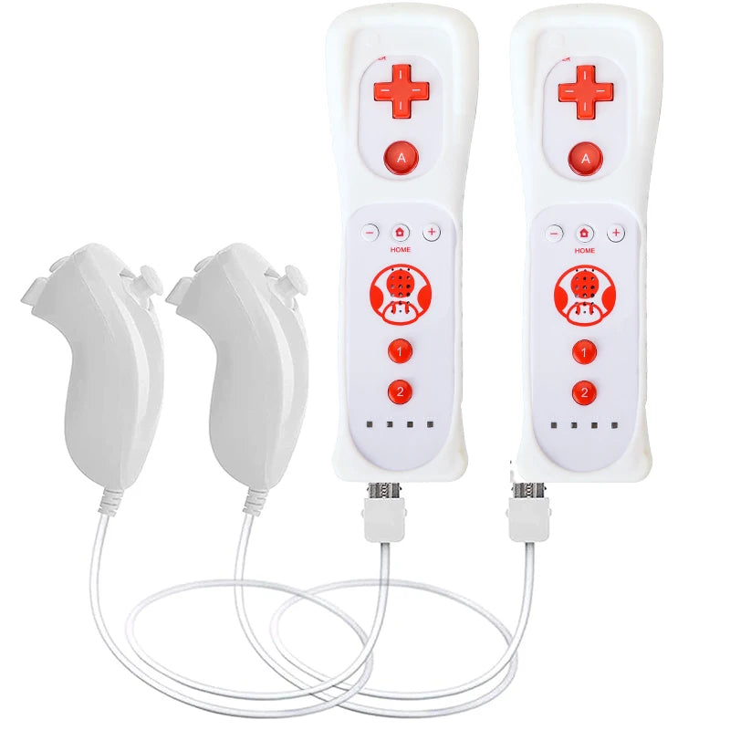 1pcs/2pcs Controller for Wii Remote Controller Gamepad Built-in Motion Plus Control For Wii/Wii U Console Wireless Game pad