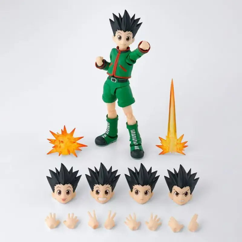 In Stock Shf Figuarts Shf Hunter X Hunter Killua Zoldyck Gon Anime Action Figure Model Finished Ornaments Gift Collection Toys