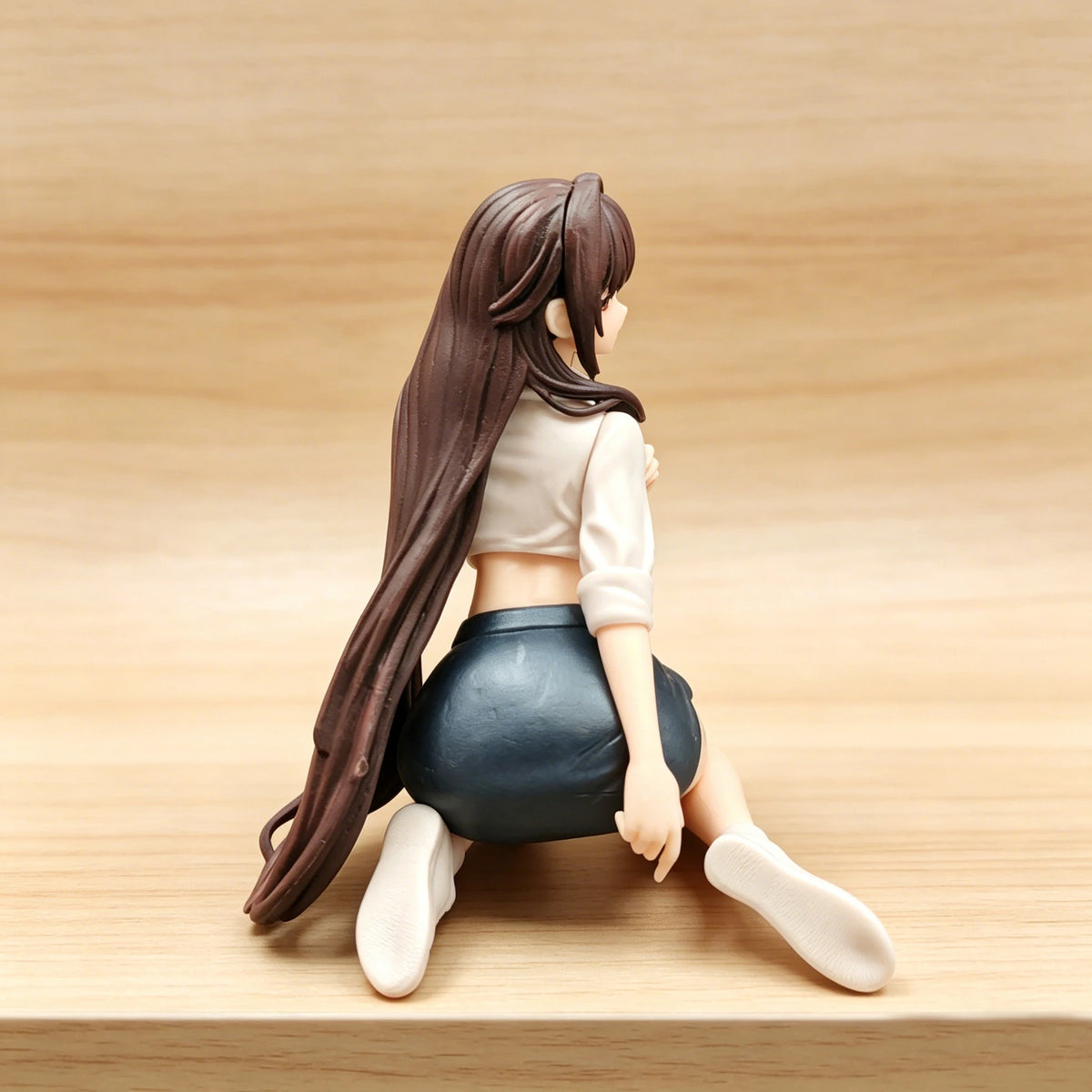 12cm Kneeling Girl Anime Figure Office Uniform Ver. PVC Statue Collectible Model Doll Home Decor Desk Ornament Gift