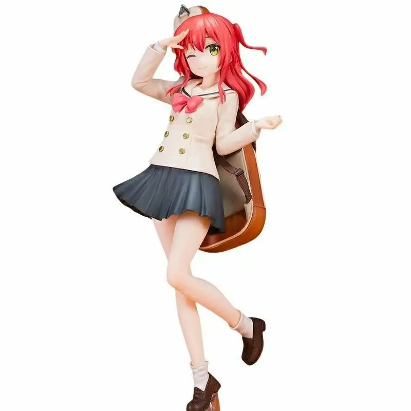 Collection Anime Figures Kita Ikuyo College Uniform Figure Guitar Girl JK Dress Model Doll Action Figure Toys for Kids Christma
