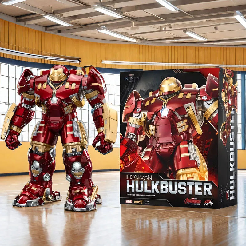 36cm ZD Toys Iron Man MK44 Hulkbuster Action Figure 1/10 Tony Stark Anniversary Memorial Collect Model Collections Gift