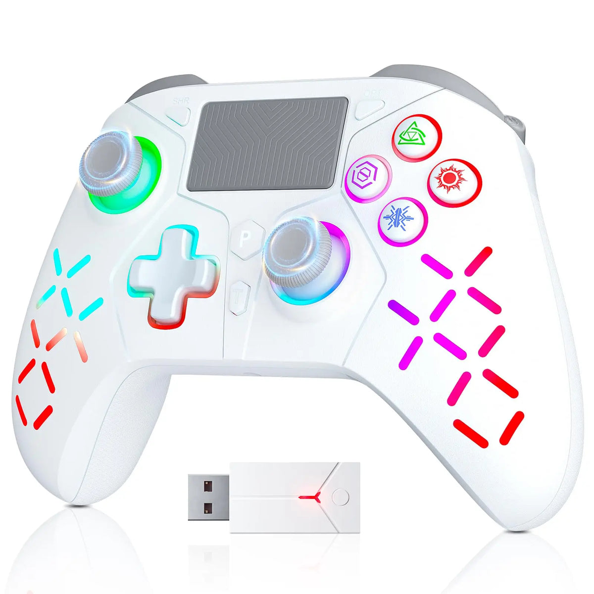 Controller With Sensor Wireless Controller For P5 With Dual Motor Sensor Touchpad Jack/Turbo ...