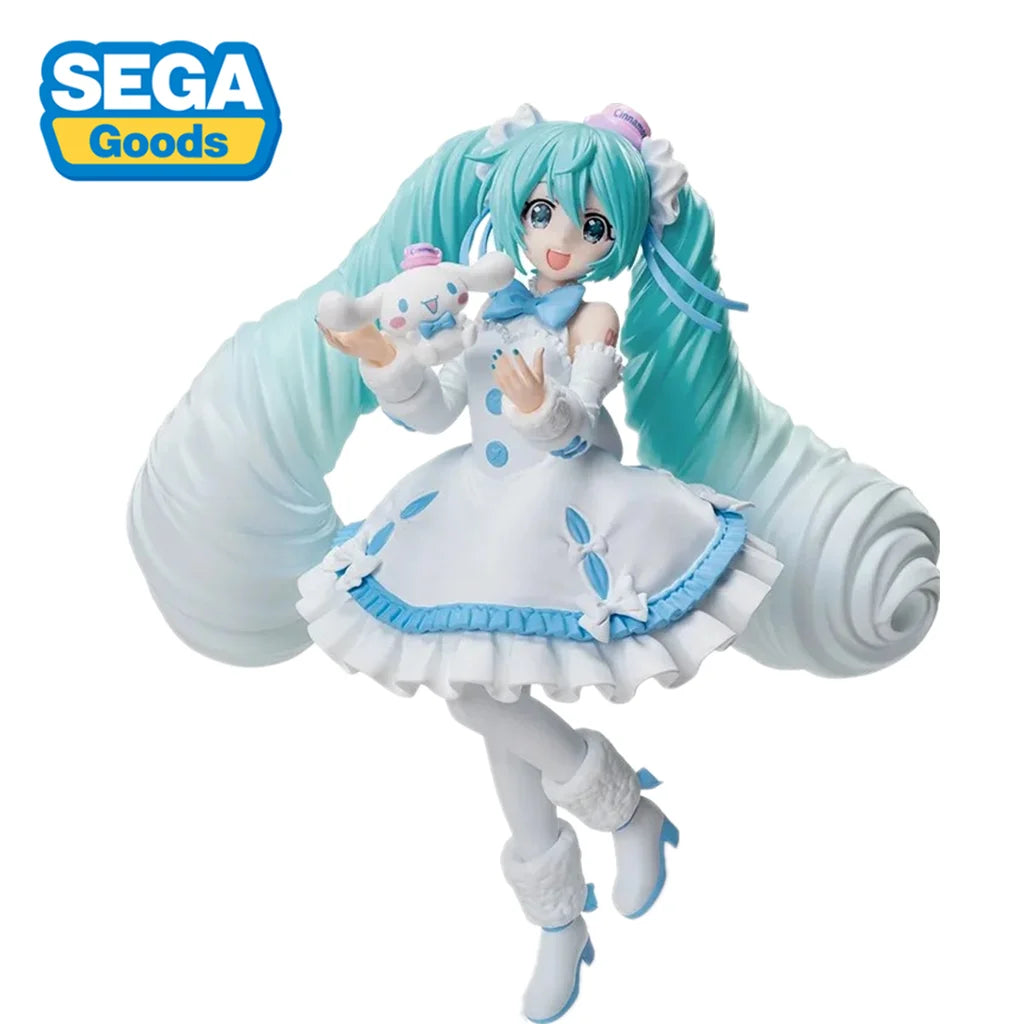 Original SEGA Luminasta Anime Figure Hatsune Miku Kwaii Q Ver. Collection Action Figurine Doll For Birthday Gift