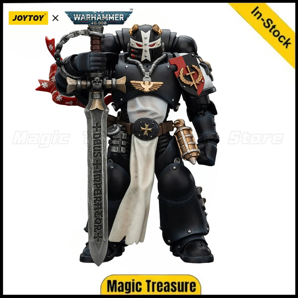 【In stock】JOYTOY 1/18 Action Figure Warhammer 40K Black Templars Emperor's Championship Bayard's Revenge Model Toy Gift