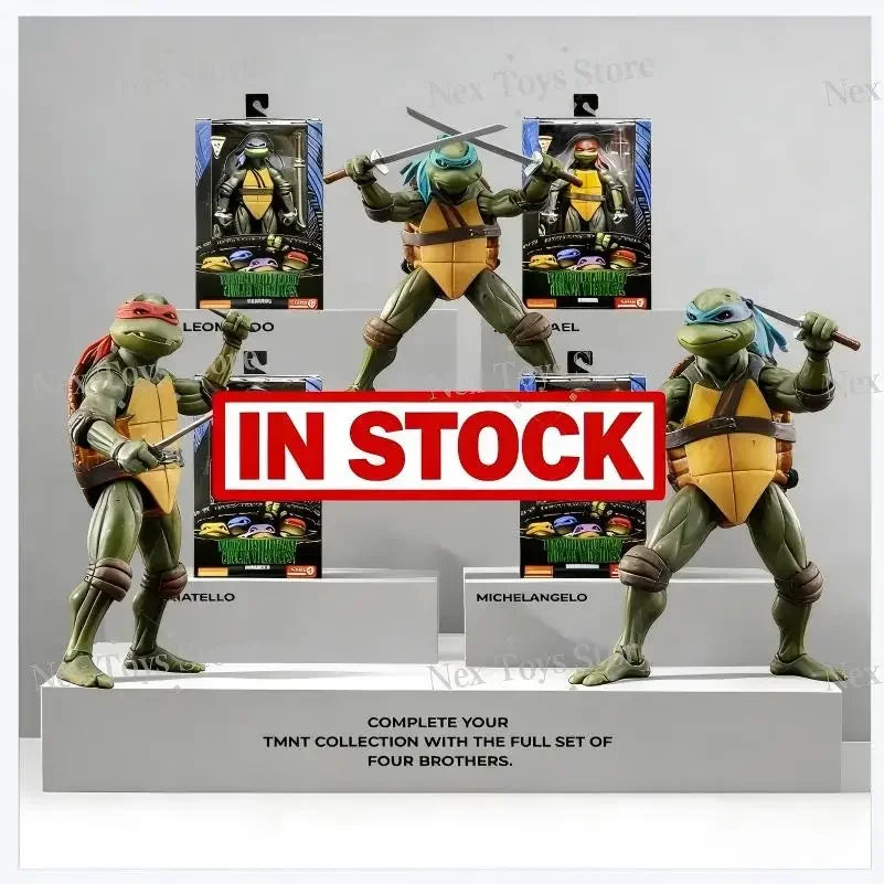 IN STOCK Teenage Mutant Ninja Turtles Action Figure Tmnt Edition Movable Movies Model Turtle Ninja Anime Collect Toy Doll Gifts