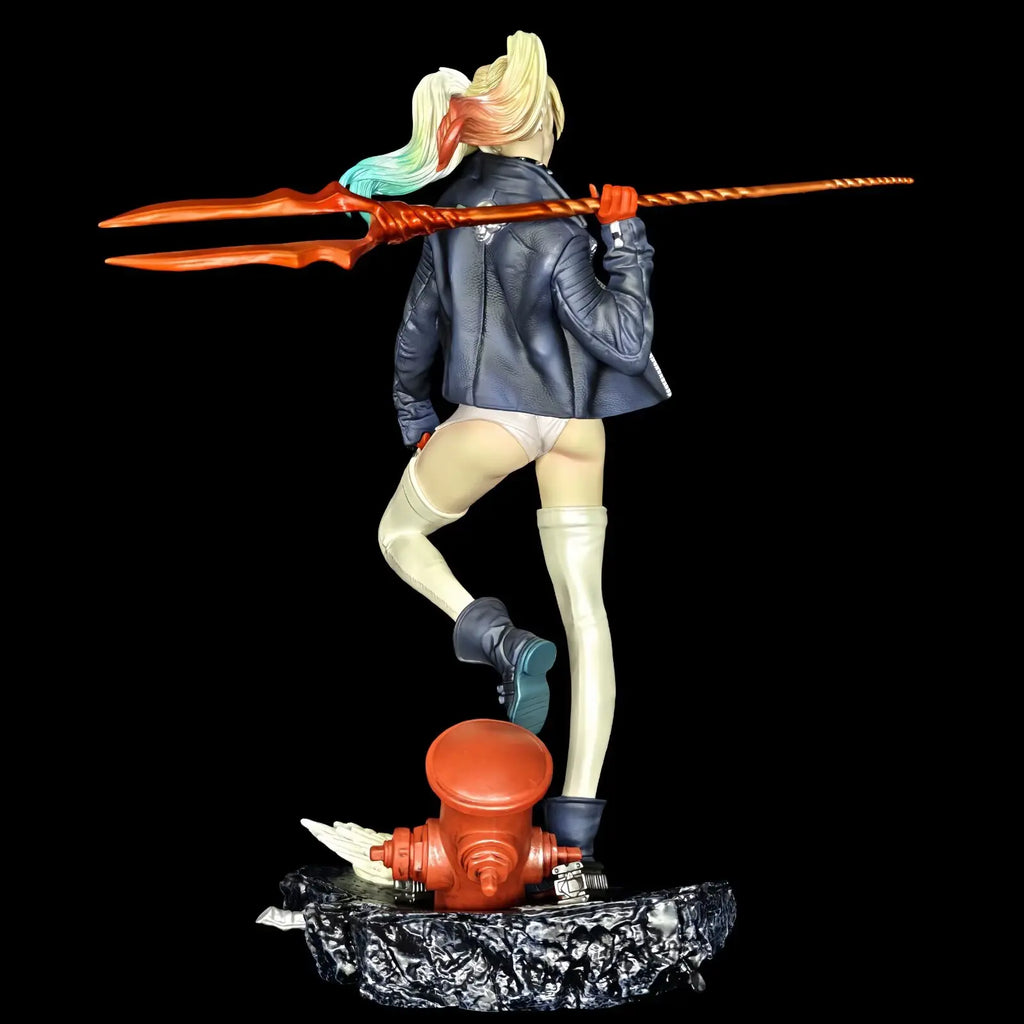 Harleen Quinzel Action Figure Harley Quinn Figures Model High Quality Version The Clown'S Girl Statue Toys Kid Birthday Gifts