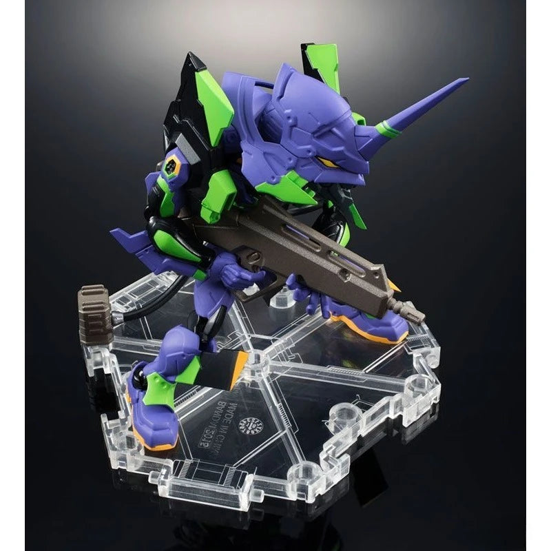 BANDAI NXEDGE STYLE EVA-01 100% Original genuine 100mm PVC Action Anime Figure Model Toys Figure Collection Doll Gift
