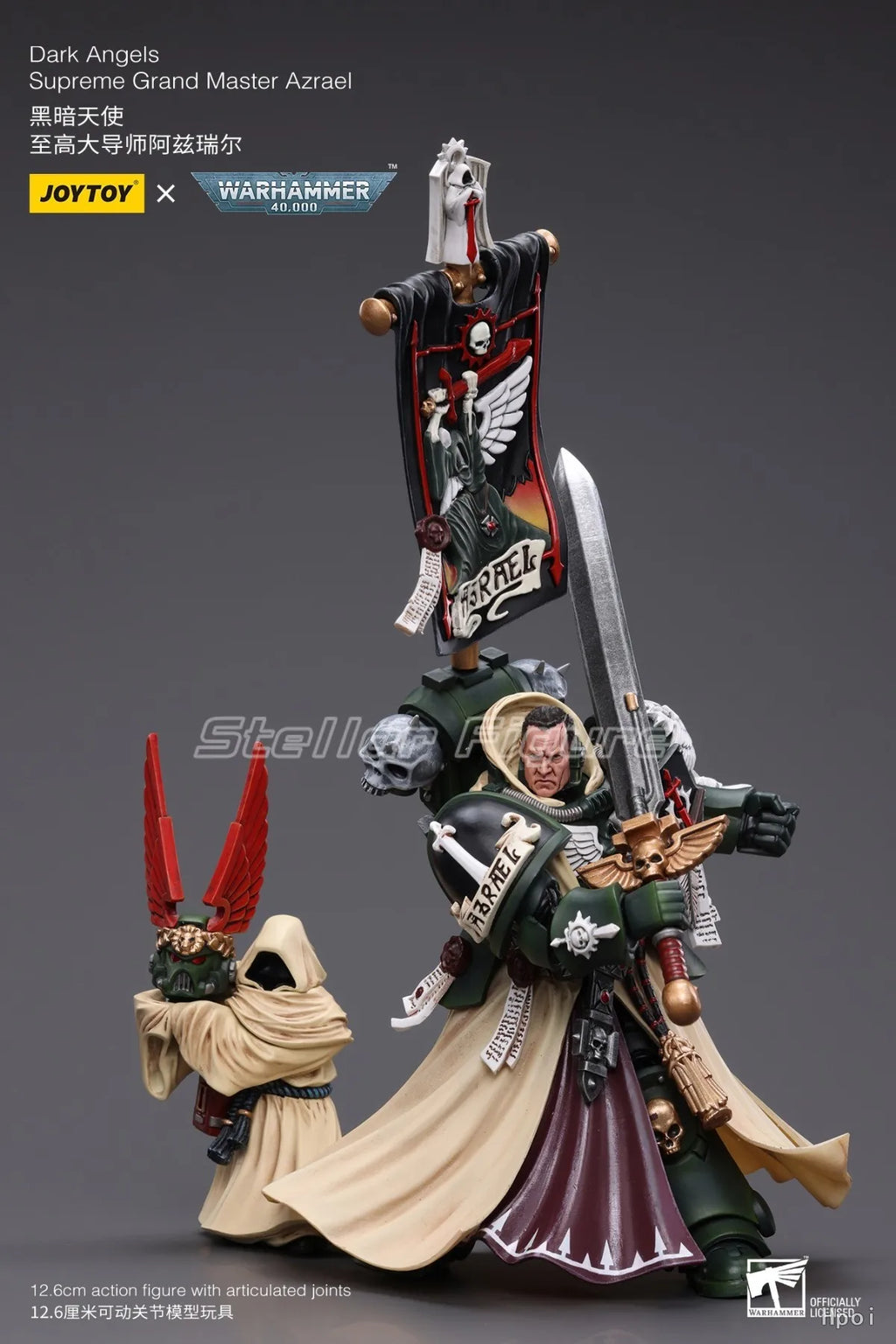 【SF】JOYTOY 1/18 Action Figure Dark Angels Supreme Grand Master Azrael Model Toys Gifts Collection Ornaments