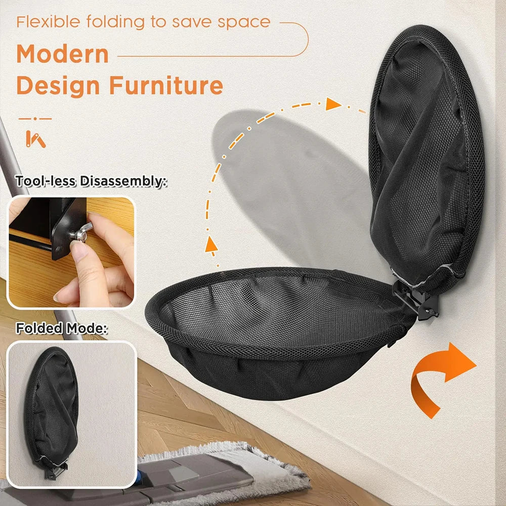 Cat Hammock Wall Mounted Foldable and Stable Breathable Cat Bed for Sleeping, Playing, Climbing and Resting