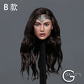 GACTOYS GC037 1/6 Wonder Girl Head Sculpt Gal Gadot Planted Hair Head Carving Fit 12'' Female Action Figure Body HobbyCollection