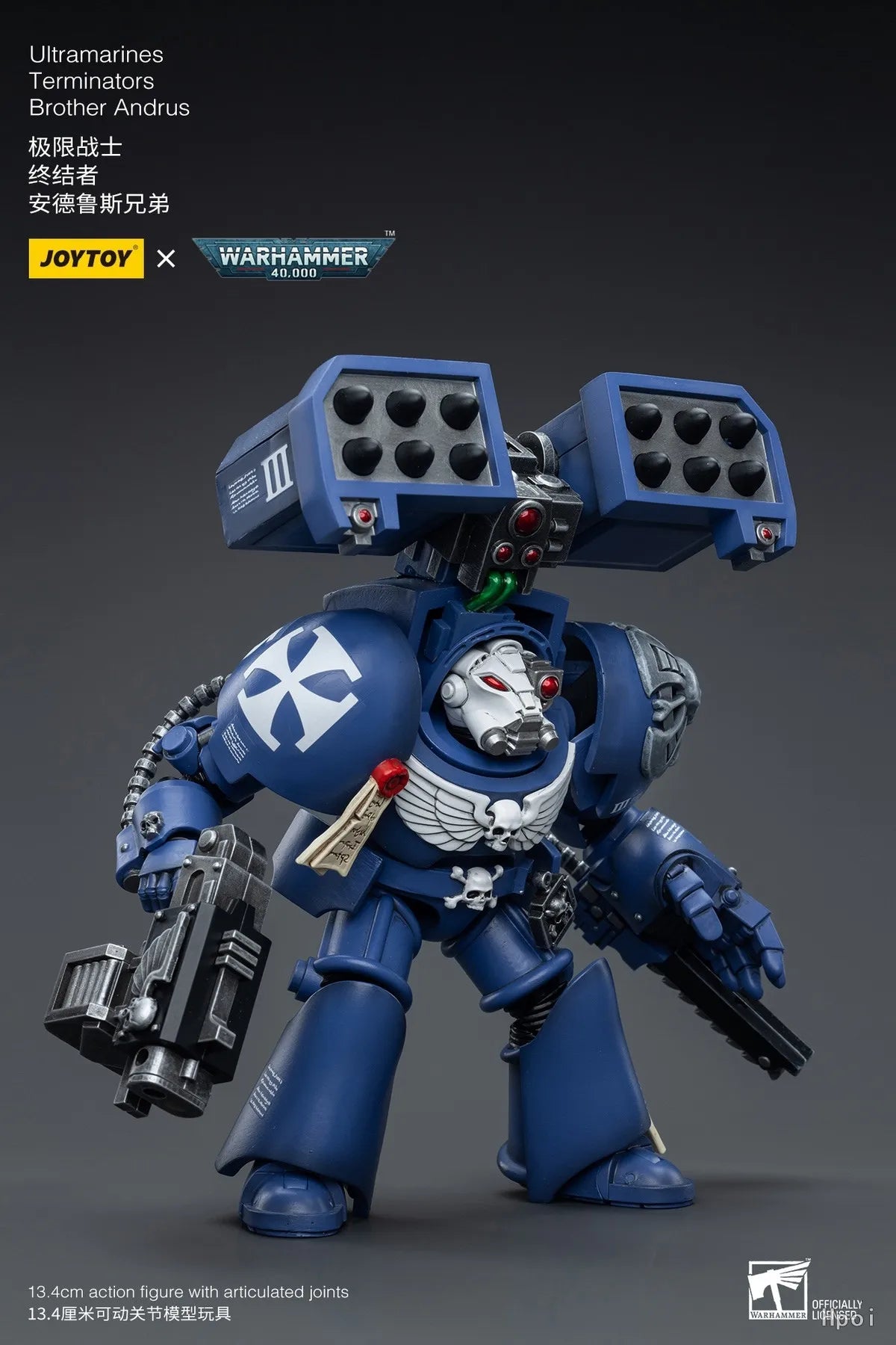 【UA】JOYTOY  Warhammer 40K  Scale 1/18 Action Figures Ultramarines Terminators Brother Andrus Models Toys Gifts