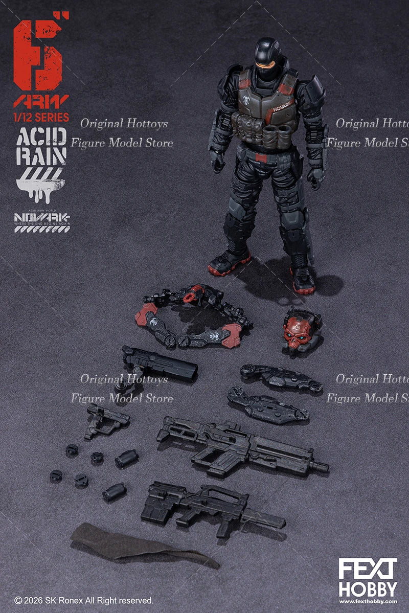 Acid Rain War 1/12 Scale Soldier FXH-AR-005 Valerius FXH-AR-006 Nvk Escort-L Full Set 6-inches Action Figure Model Doll Gifts