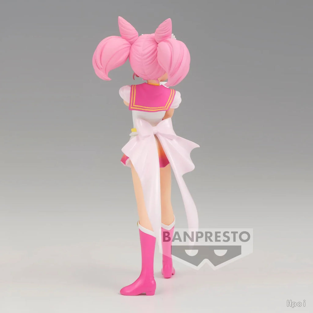 2Pcs Anime Sailor Moon Tsukino Usagi Unique Charm Sailor Moon Eternal Super Sailor Satsuki Model Toy Gift Action Figure 16CM