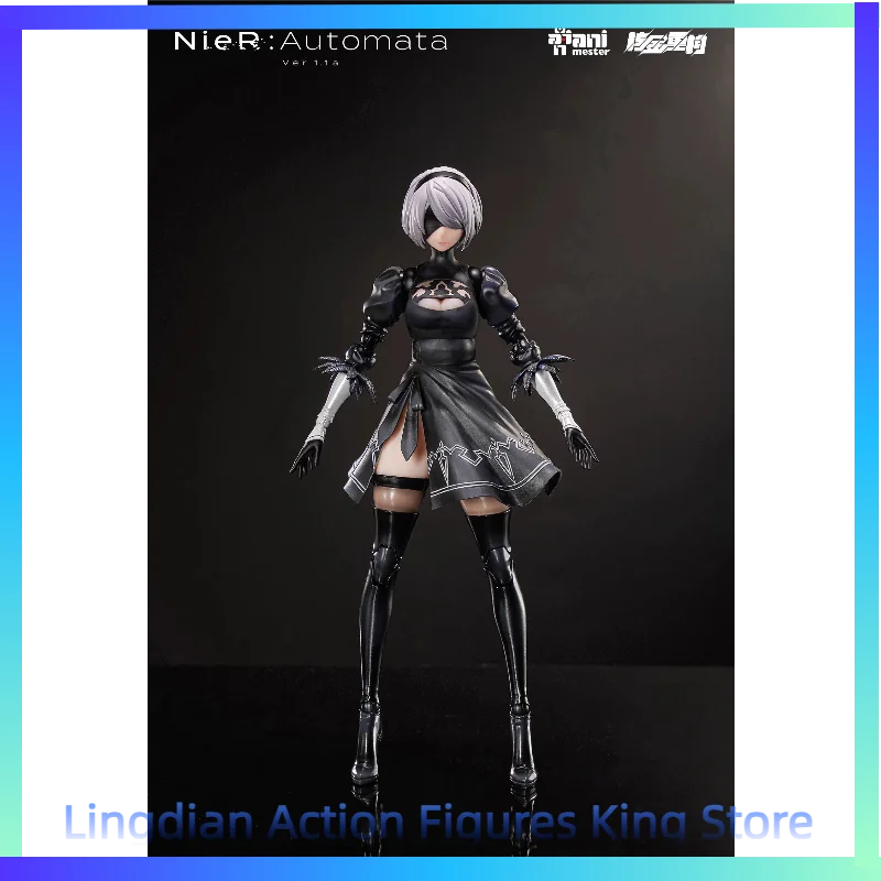 In Stock Nuclear Gold Reconstruction 1/9 NieR Automata Yorha No. 2 Type B Plastic Covered Action Figure Toy Collection Gift