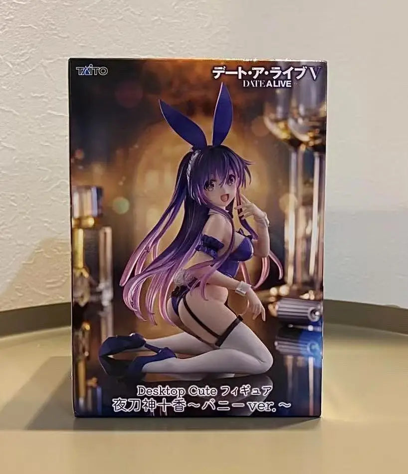 In Stock Original TAITO Date A Live V Desktop Cute Figure Yatogami Toka Tokisaki Kyozo ~ Bunny Ver. Nightwear Ver Toys Ornaments