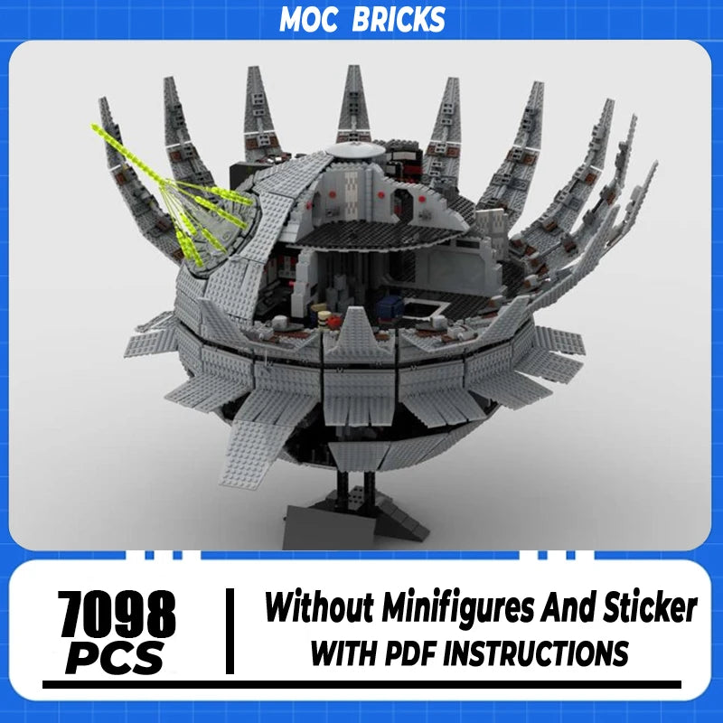 Star Movie Moc Building Block UCS Death Famous Scene Model Technology Brick DIY Assembly Modular Construction Toy Holiday Gifts