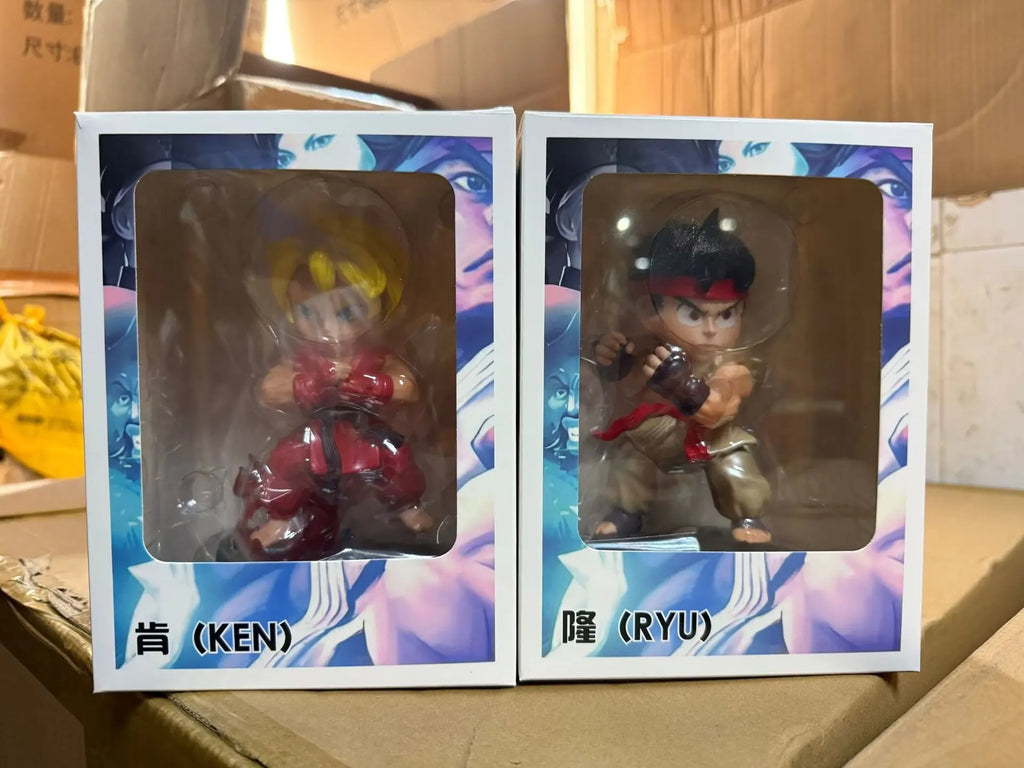 14cm Street Fighter Chun Li Anime Game Figure Ryu/Ken Masters Action Figure Guile/Zangief Figurine Collectible Model Doll Toys