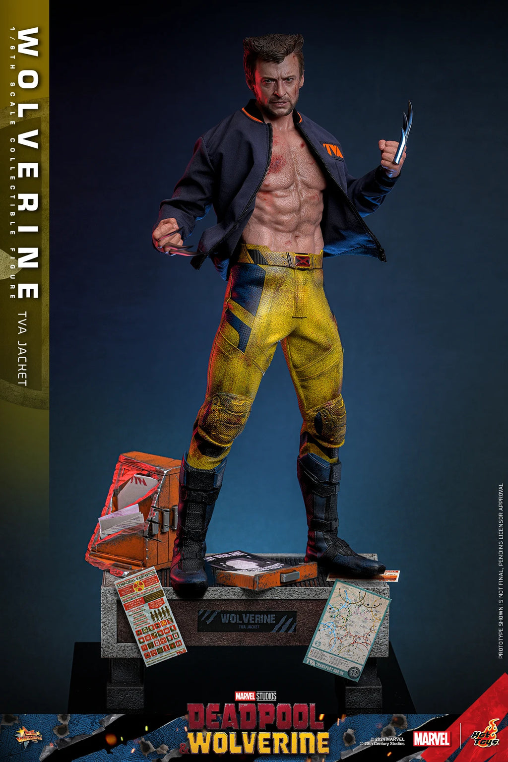 In Stock HotToys MMS756 Wolverine TVA Jacket 1/6 Soldier Figure Animation Action Figure Toy Gift Model Collection