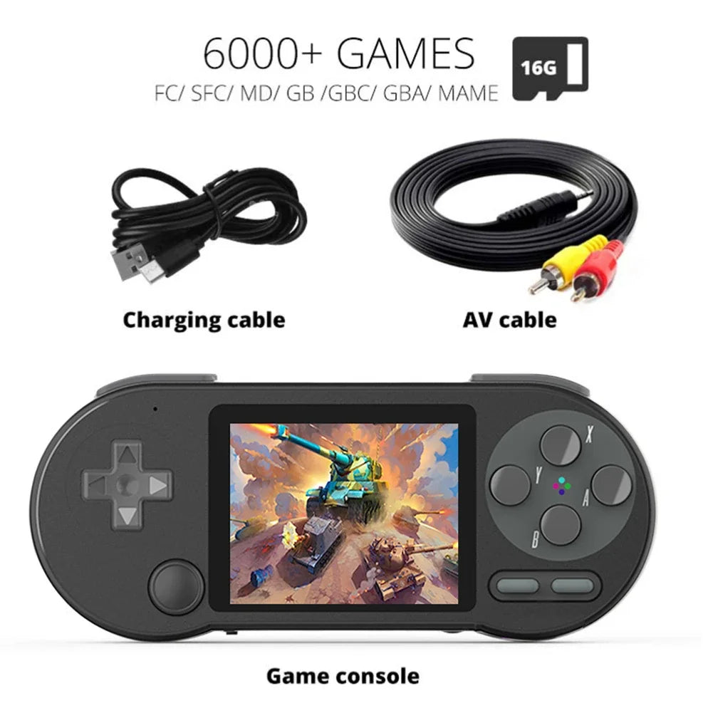 SF2000 Retro Handheld Game Console 3 inch Portable Video Game Players with 6000+Games Classic Mini Video Games for Kids Gifts