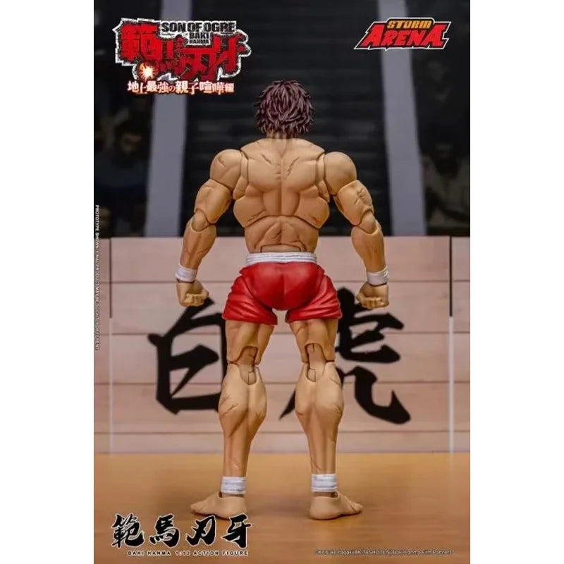 100% Original Storm Toys ARENA 1/12 BHSA01 Hanma Baki Double Head Mini Soldier Figurine In Stock Anime Collection Figures Toys