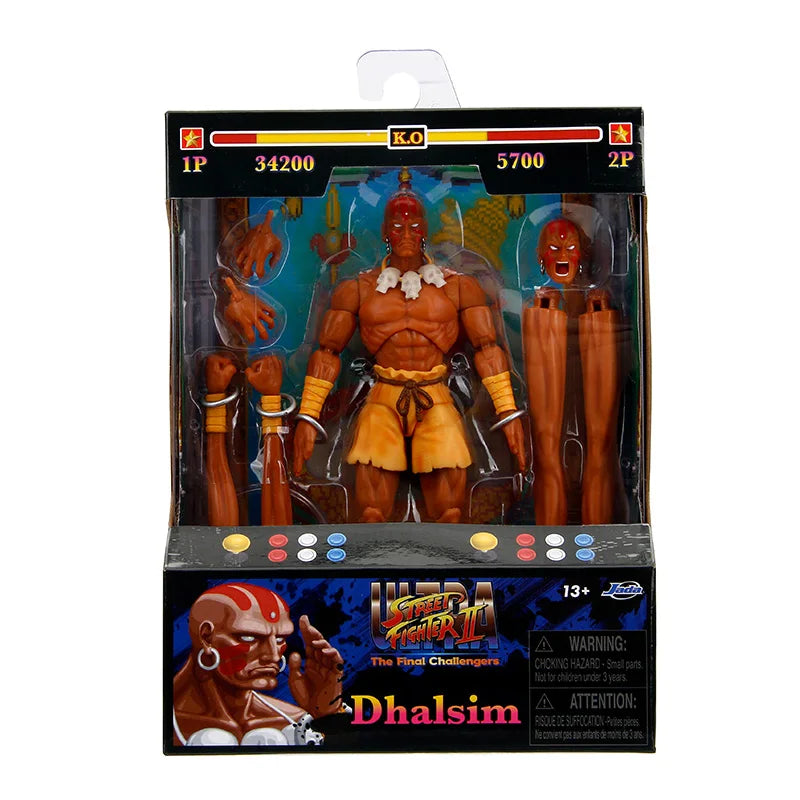 Jada Street Fighter 6 Blanka Sagat Vega Figure Action Model Toy Anime Street Fighter Figurine Doll Collect Ornament Gift Custom
