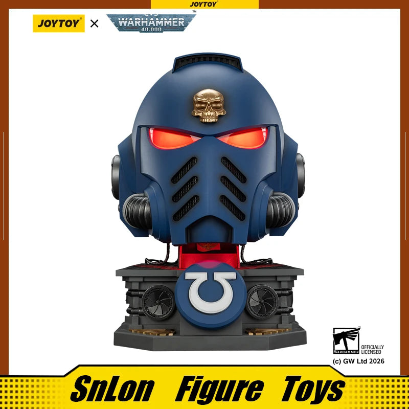 JOYTOY Warhammer 40k 1/18 Action Figures Ultramarines Captain MkX Helmet & Display Stand