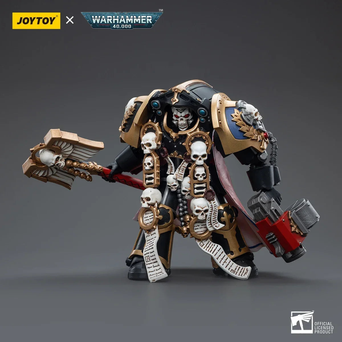 JOYTOY  40K Ultramarines Terminator Chaplain Brother Vaniu 1:18 Action Figure,Collection Model Toys Gift for Adults