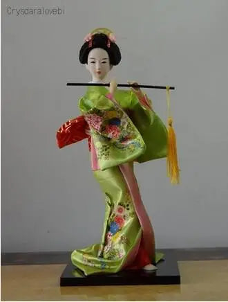 30cm Statuette Ethnic Japanese Geisha Dolls Kimono Dolls Belle Girl Lady Collection Home Decoration Miniature Figurines