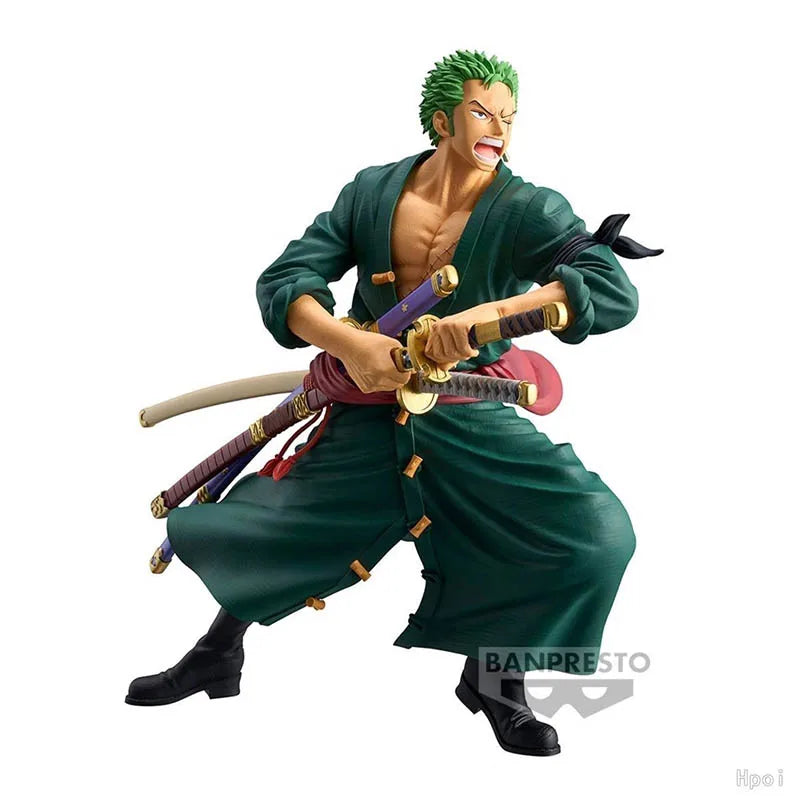 In Stock Original Bandai Banpresto One Piece Grandista Roronoa Zoro Anime Figures Model Decorative Ornaments Boys gift