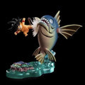 6,5 см аниме Dragon Ball детска фигурка Гоку Сон Гоку Kick Fish PVC статуетка екшън фигурки колекционерски модели играчки подаръци