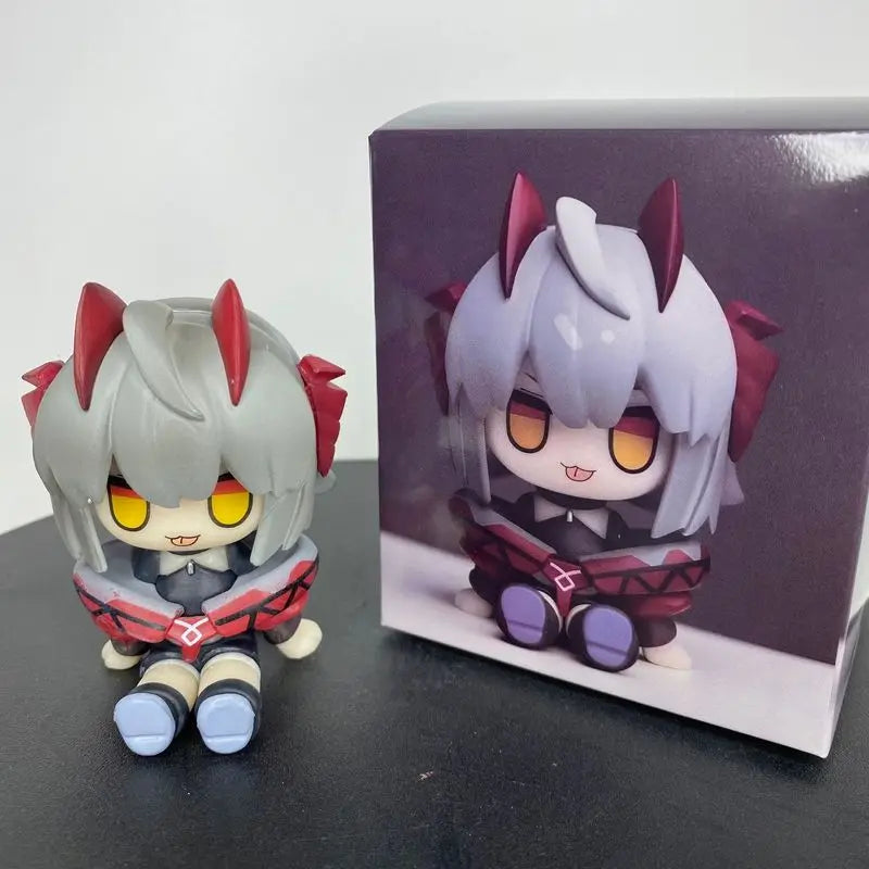 Cute Arknights Silent Texas Chibi Figure Cute Desktop Ornament Collectible Anime Figurine Desk Decor Toy Gift