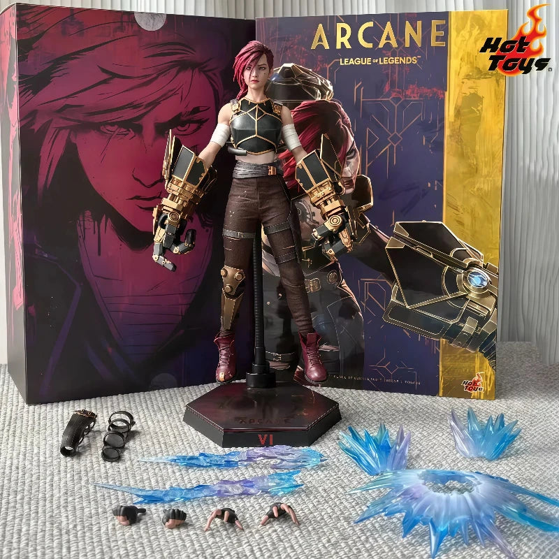 In Stock Original HOTTOYS HT TMS138 1/6 Scale Vi Action Figure Arcane: League Of Legends Collectible Model Toy Gift