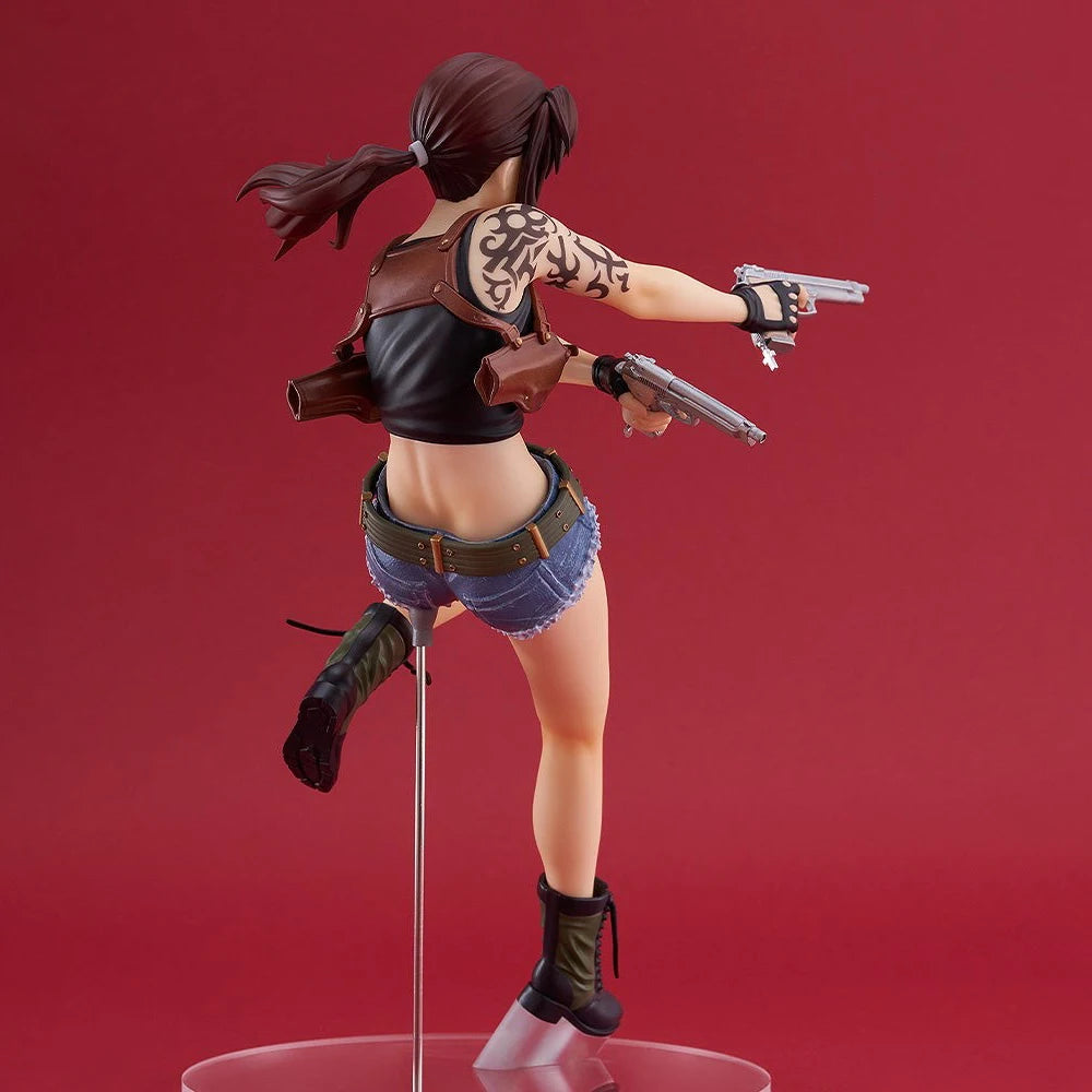 100% Original Good Smile Company Pop Up Parade Black Lagoon Revy Anime Figure Model Decoration Garage Kit Birthday Gift Kawaii