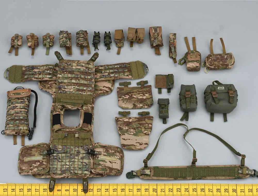 1/6 DAMTOYS DAM 78092 Mini Toys Model Soldier Hang Chest Vest Bags Full Set For Fan Collect DIY