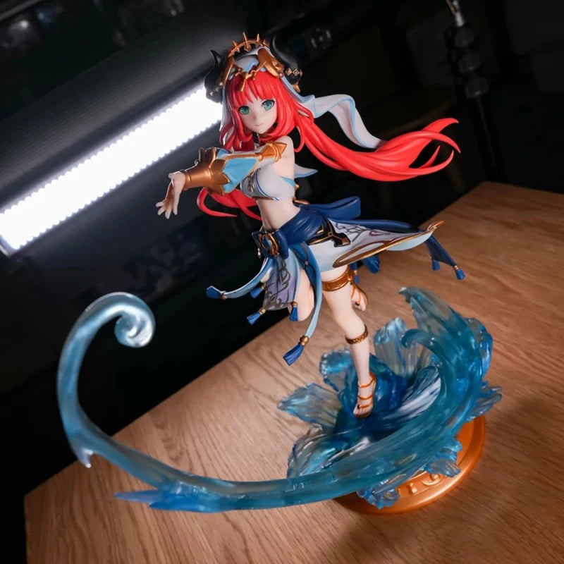 Genuine Anime Genshin Impact Doll Neru Model Doll Statue Pvc Action Doll Statue Game Periphery Collection Children's Toys Gifts