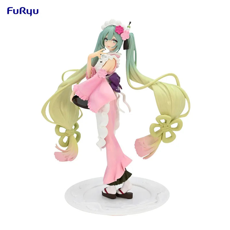 В наличност FuRyu SEGA TAiTO Hatsune Miku PVC серия Hatsune Miku кукла 14-18CM аниме екшън фигурки модел колекция играчка