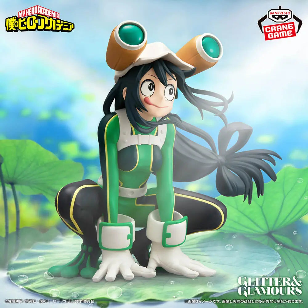 In Stock Genuine BANPRESTO GLITTER&GLAMOURS My Hero Academia Tsuyu Asui Figure Anime Model Toy
